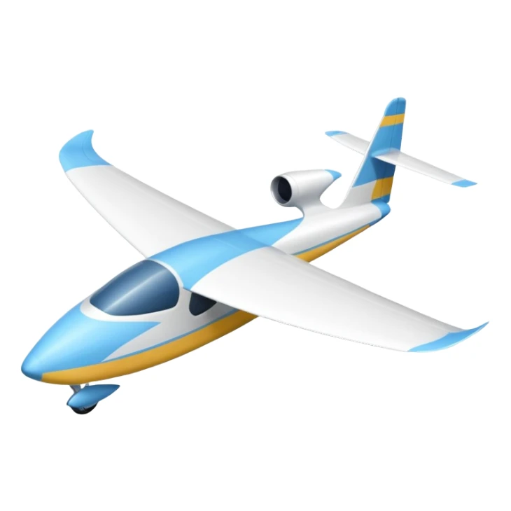 glider, large wingspan, full white, 1 seat, no engine, no landing gear sticker