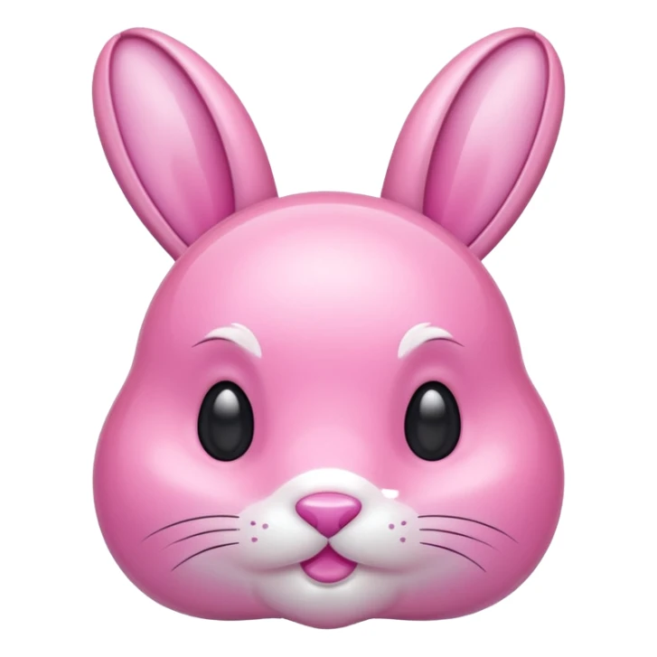 crystal bunny pink sticker