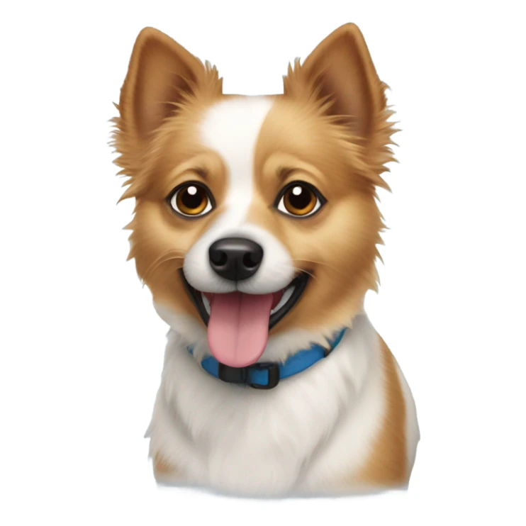 Jack Russell terrier Pomeranian mix dog  sticker