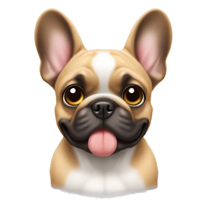 Super cute Frenchie with big ears sticker