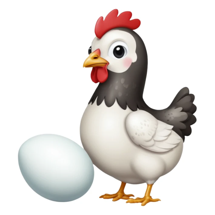 chicken and egg sticker