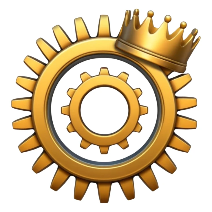 Pignon de mécanique et couronne w porte satellite w planétaire  sticker