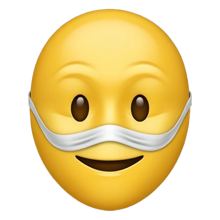 Eu quero um emoji😔 a usar uma mascara🙂 sticker