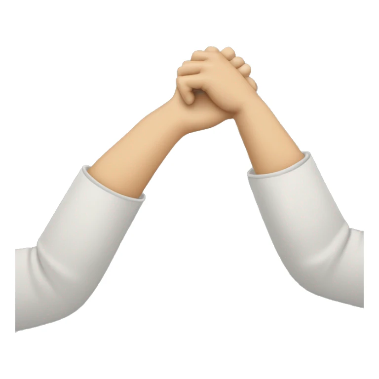 Make a arm in 60 degree angle and a another hand is holding the first arm joint sticker