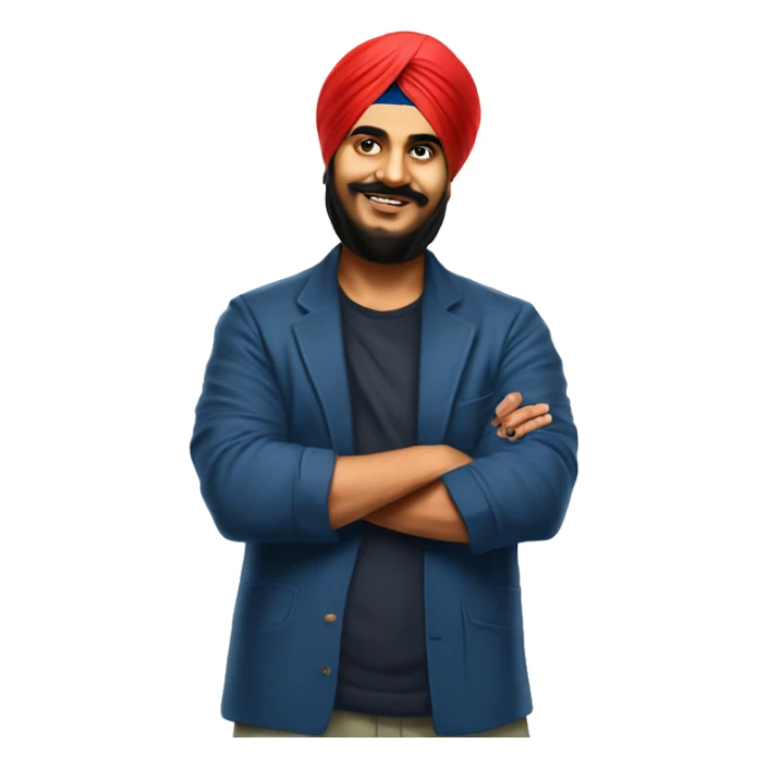 Sidhu moosewala punjabi artist  left side pose sticker
