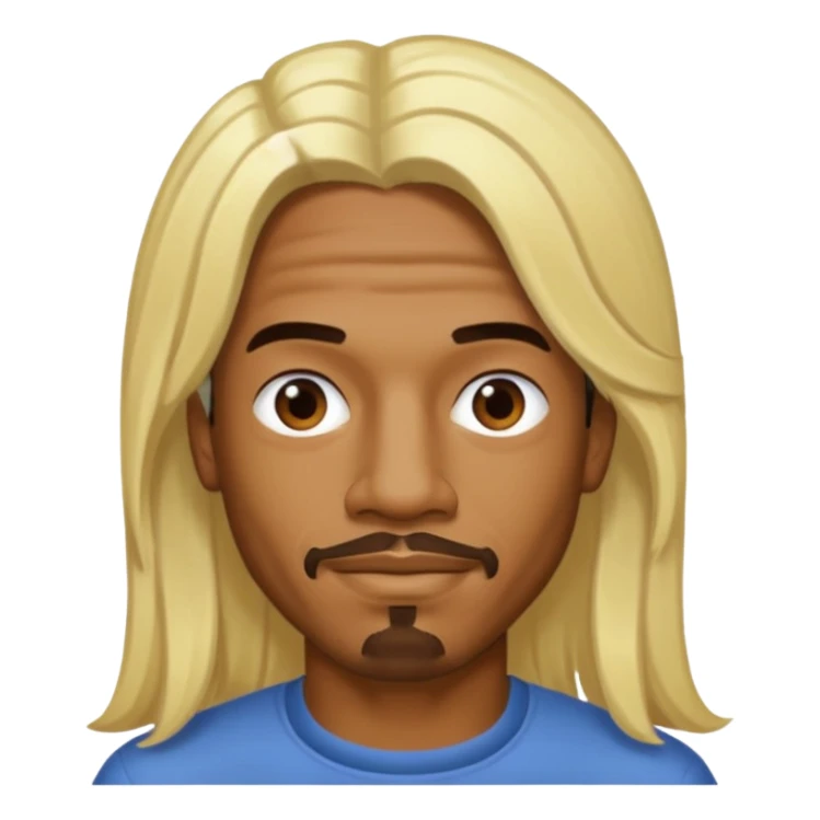 Andre 3000 with long blonde hair sticker