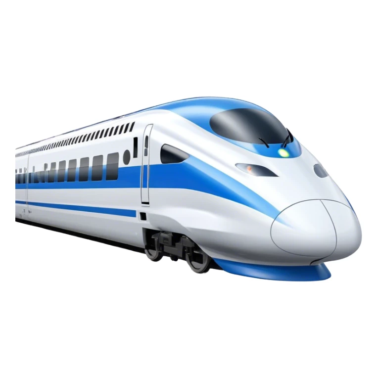High-Speed Train (Shinkansen) - JR East (Model Year: 2021) (Iconic colour: White with blue) sticker
