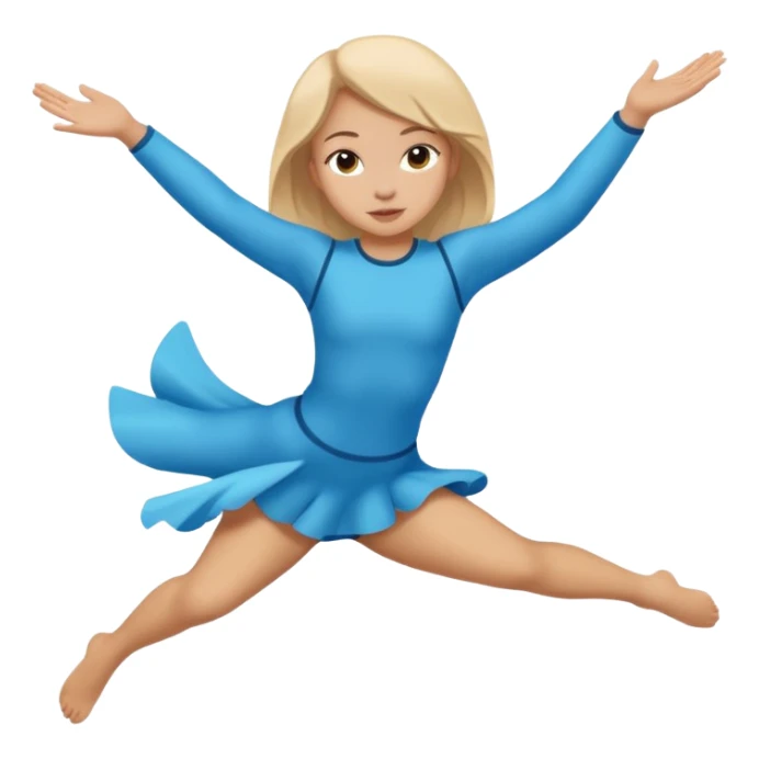 girl doing aerial silhouette  sticker