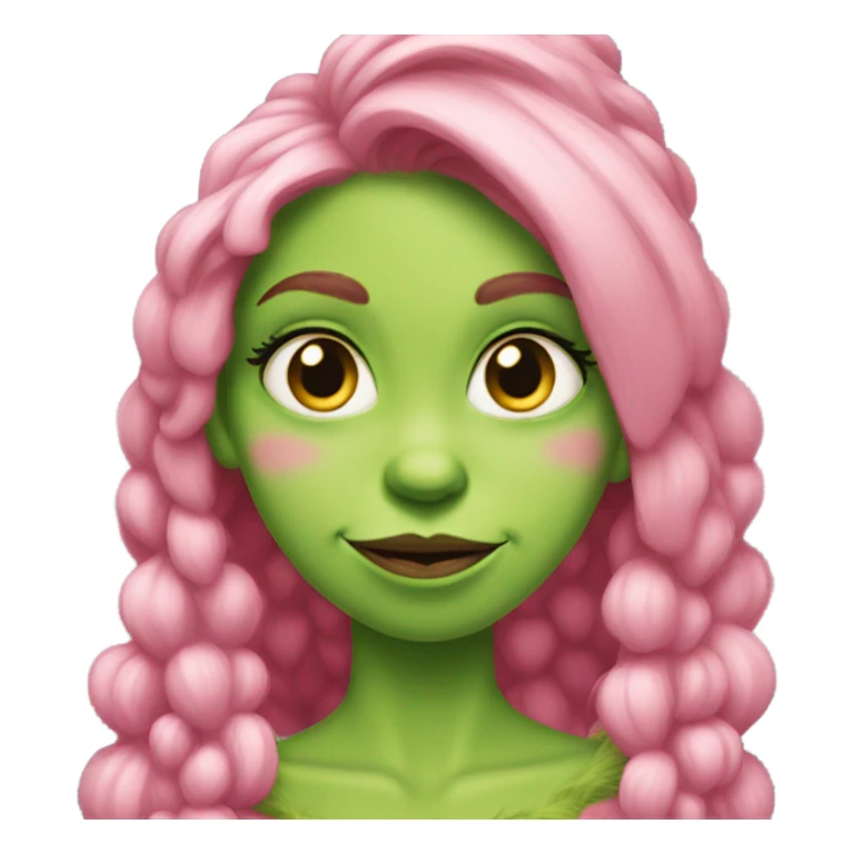 Pink-pretty-girl-grinch sticker