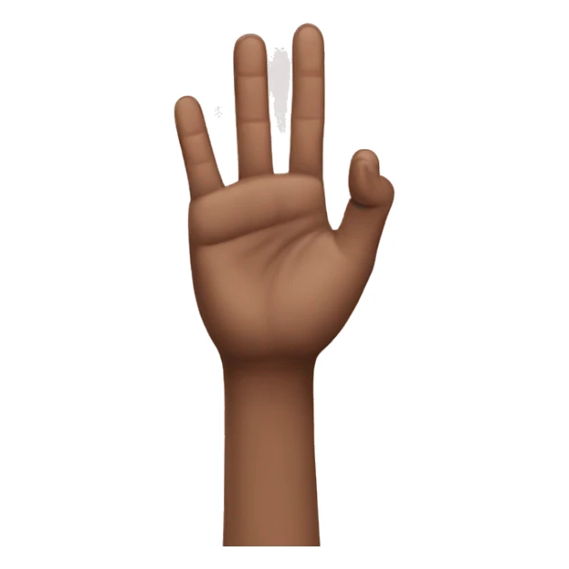 finger emoji showing ME and YOU sticker