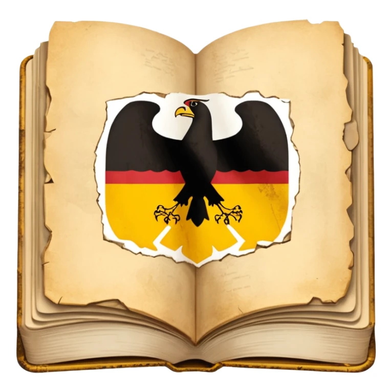 a school textbook with a fragment of Germany on the cover sticker