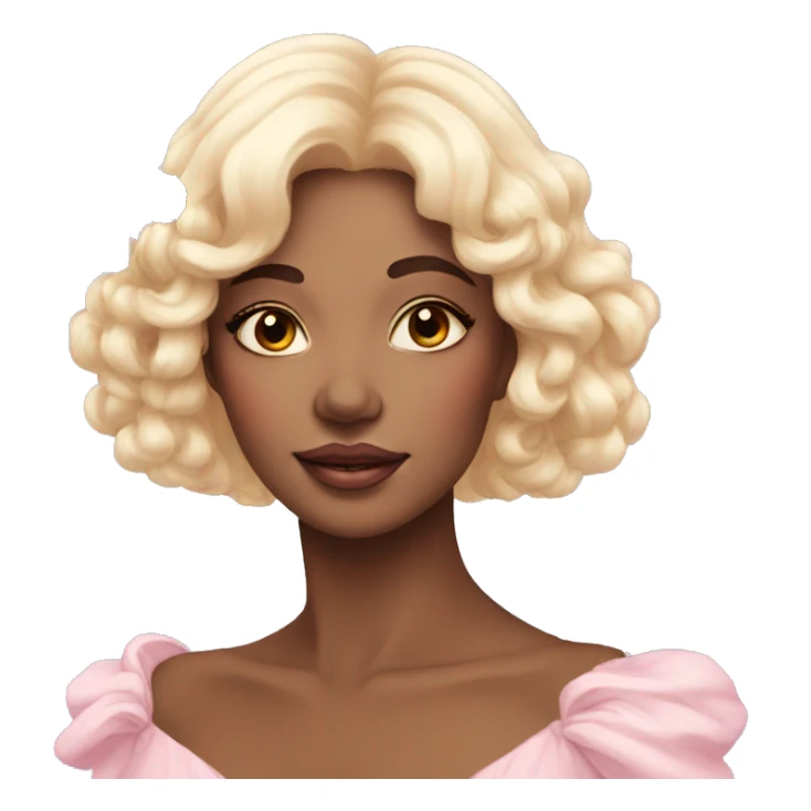 Gorgeous pastel lady with butterflies sticker