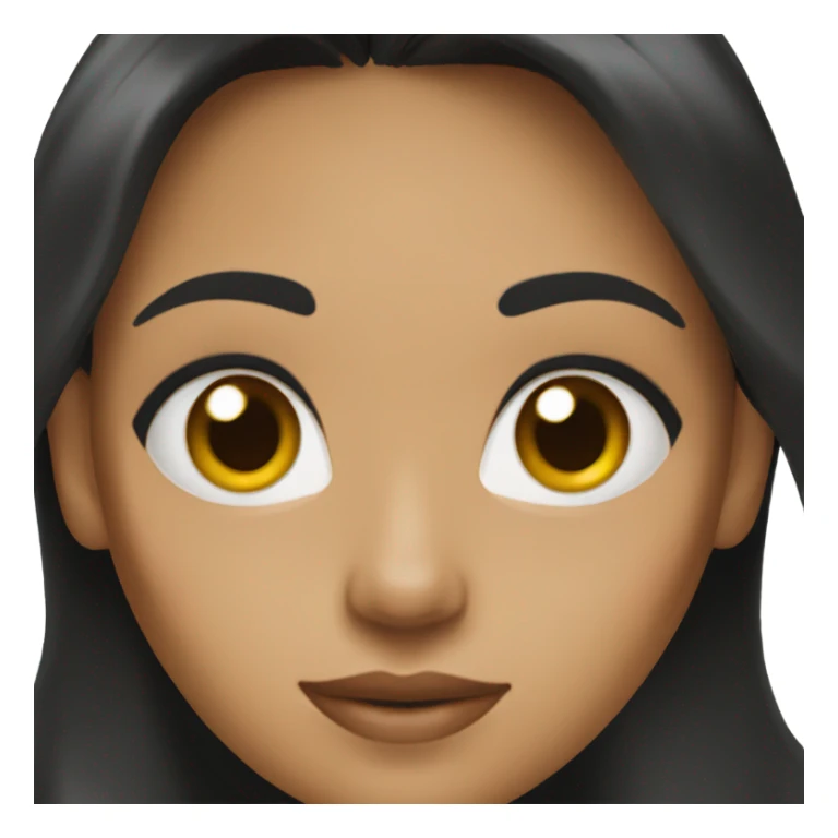 Woman with black hair and hazel eyes sticker