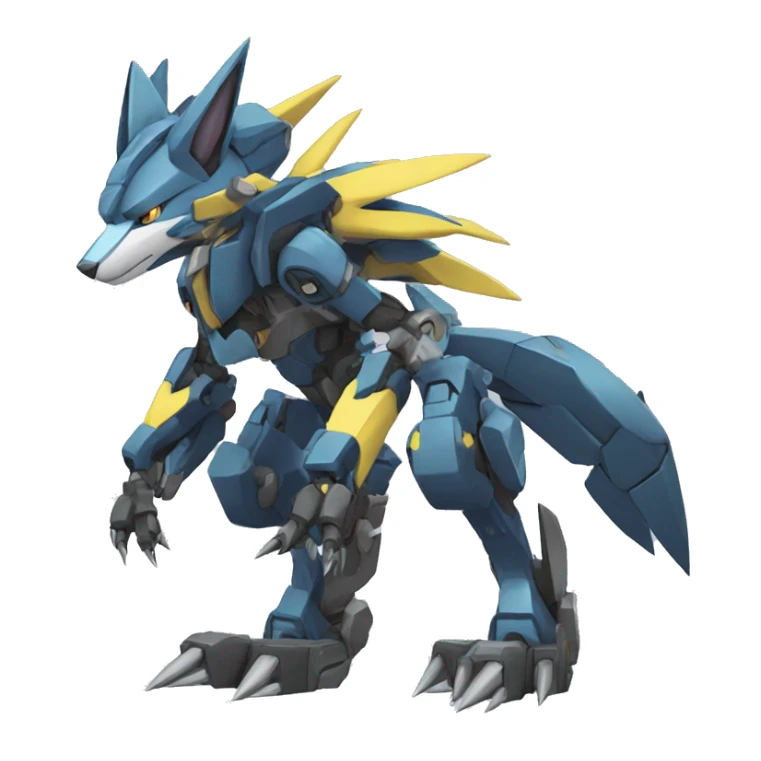 Zeraora-Zoroark-medabot-Mecha full body sticker