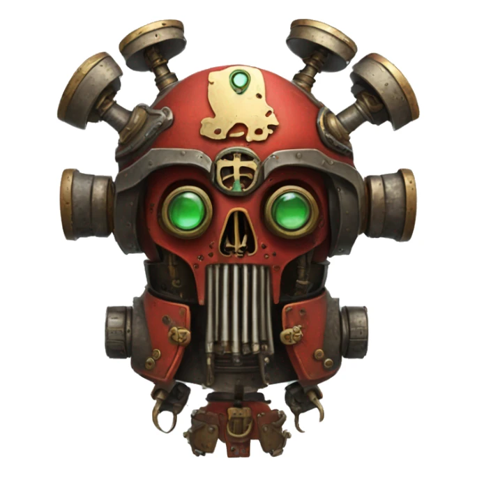 adeptus mechanicus with Russian coats of arms sticker