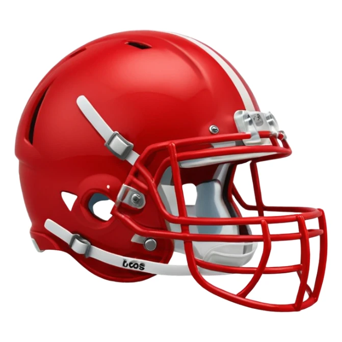 college football players helmets red  sticker