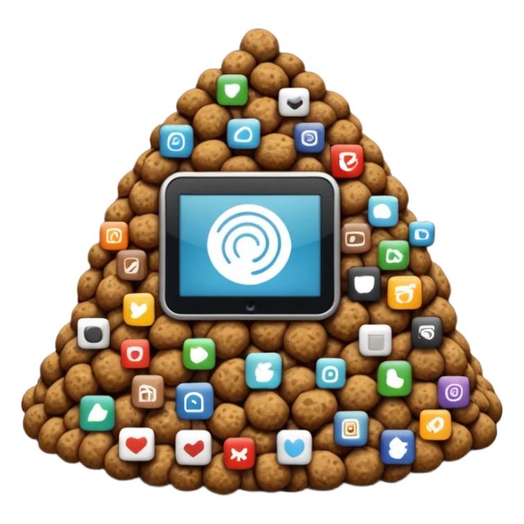 internet of shit, internet of things with a big shit sticker