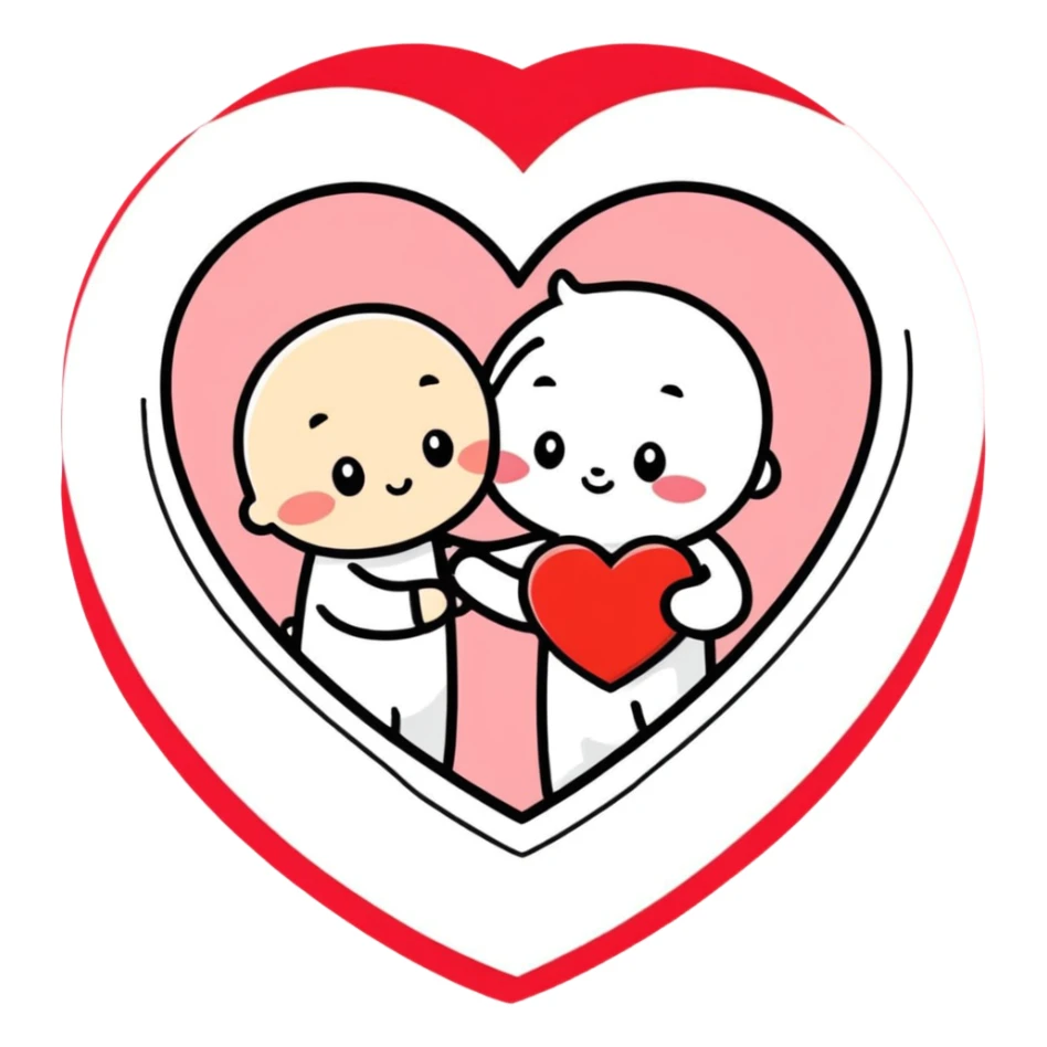 Valentine’s Day card  sticker