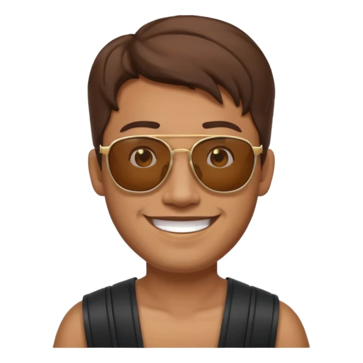 thailand ancient man with sunglasses sticker