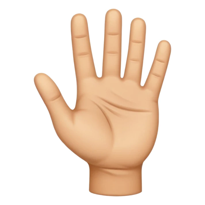 I need the palm down emoji for left hand sticker