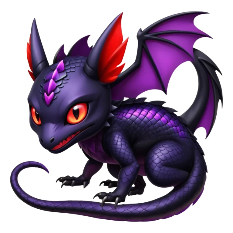 Shiny Epic Badass Gothic Noibat-Salandit-Litten-Hybrid sticker