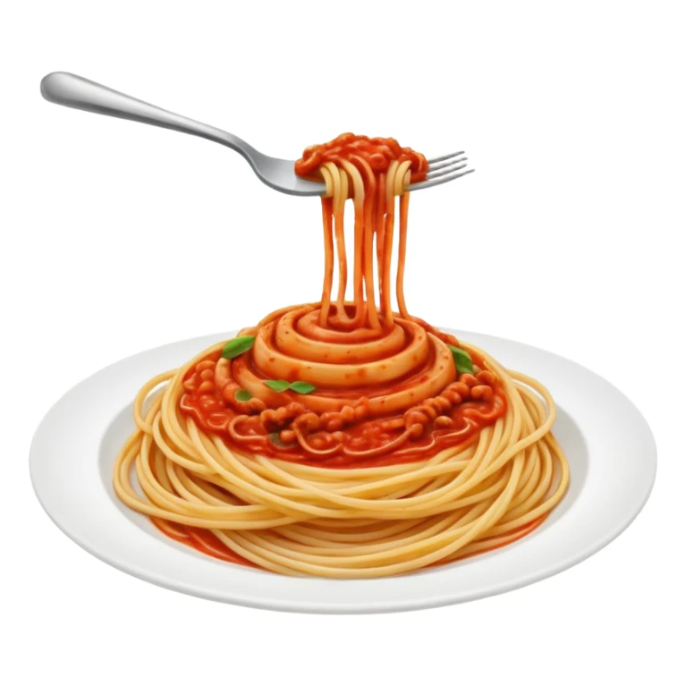 pasta swirl of spaghetti all'assasina, no fork sticker
