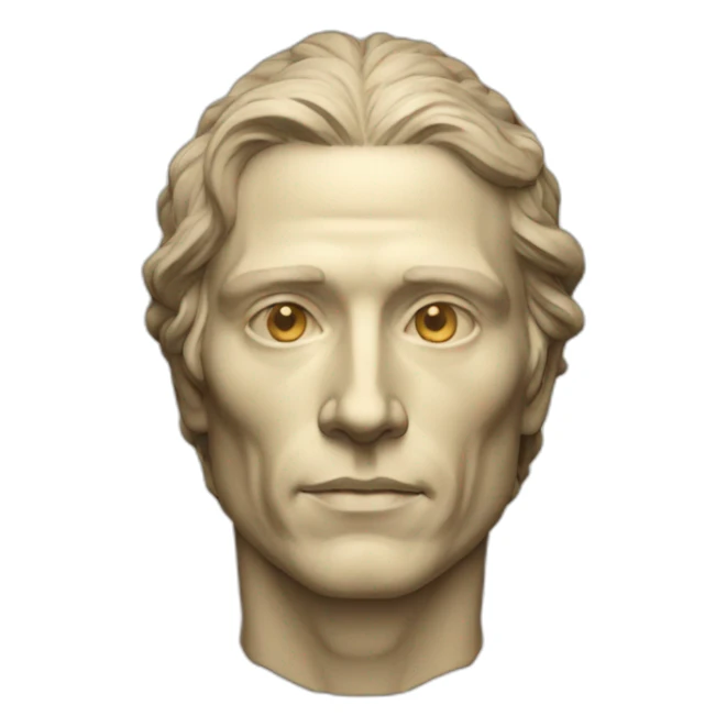 Male anatomy da Vinci sticker