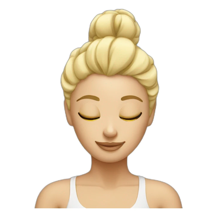 Yoga blonde sticker