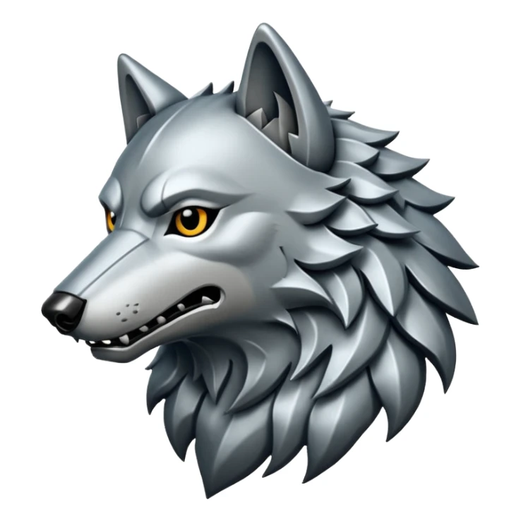 house stark from game of thrones, wolf symbol sticker