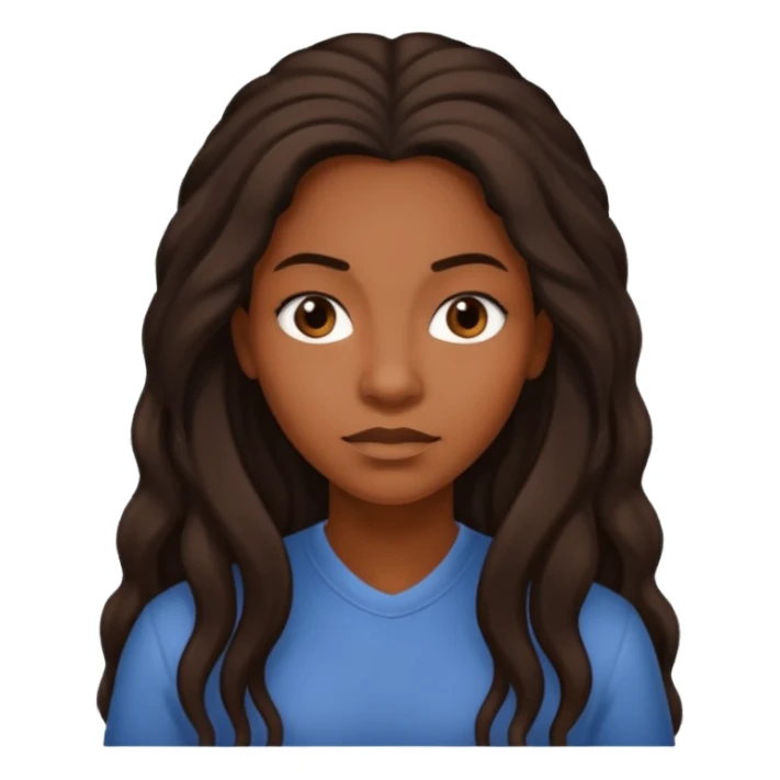 Long haired black Woman on a mug shot sticker