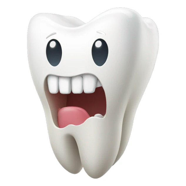3d tooth sticker