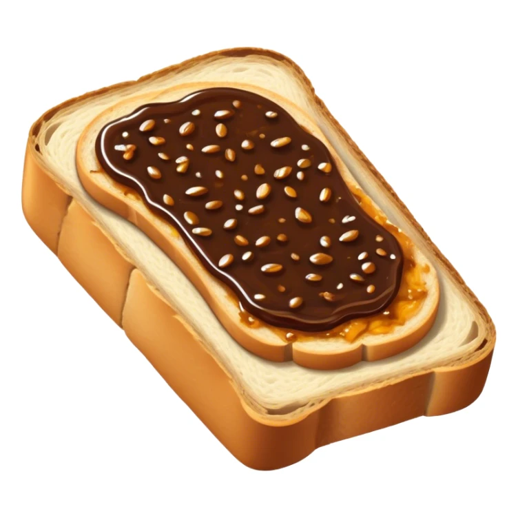slice of bread with a spread of vegemite sticker