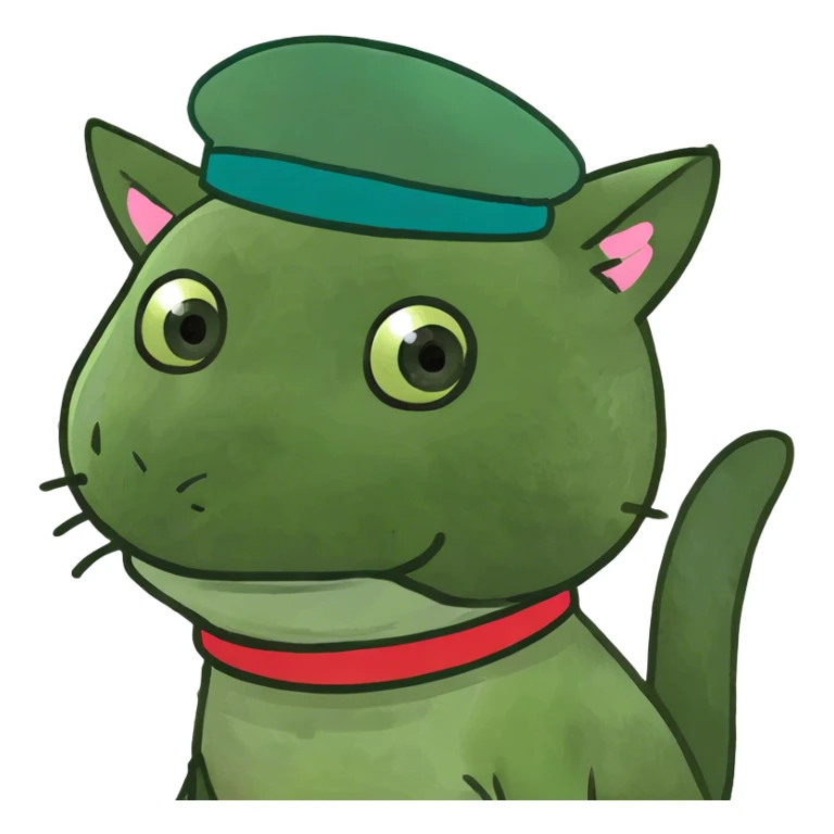 Baby cat wearing little socks sticker