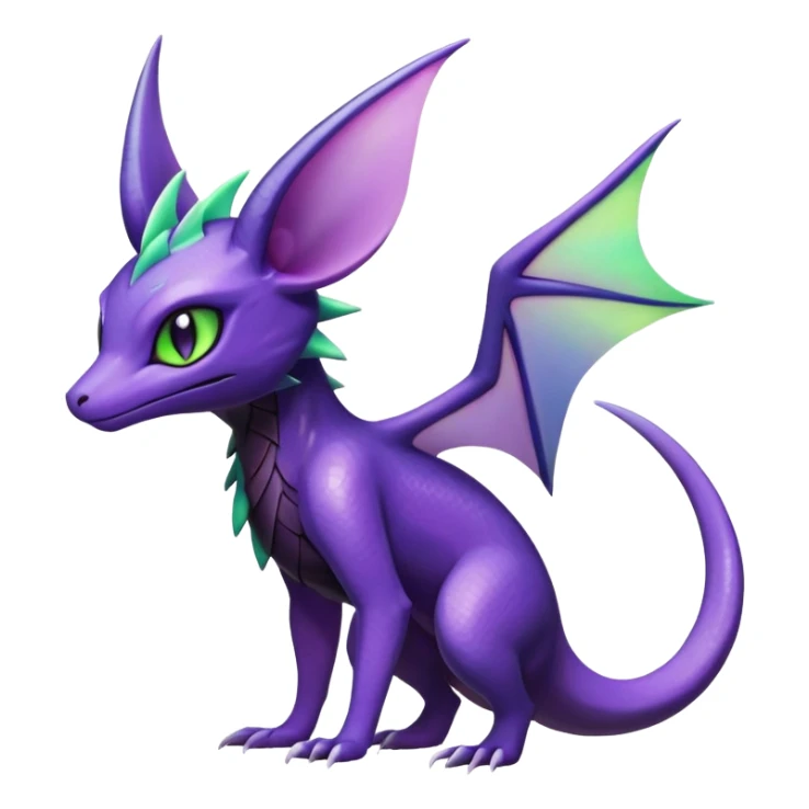 Shiny Salandit-Noivern-Espeon-Hybrid (Full body) sticker
