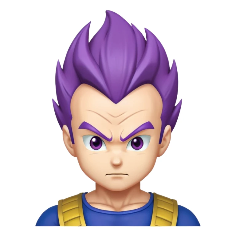 Vegeta with violet hair sticker