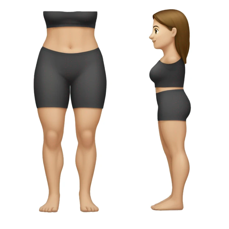 Woman leg calves muscles, fit Caucasian woman sticker