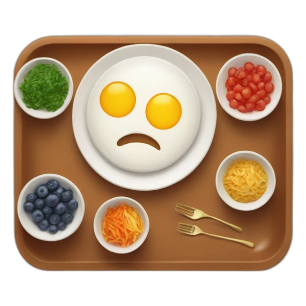 Plate of food with bowls in it having delicious dish sticker