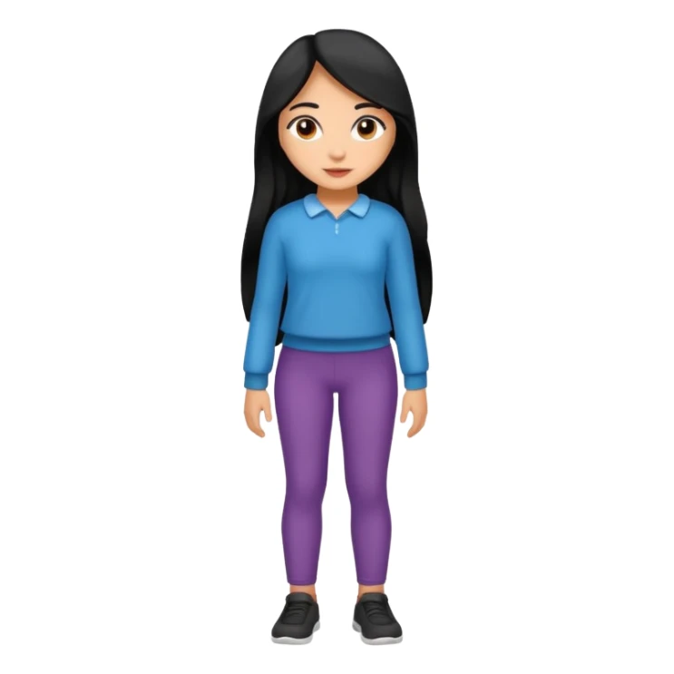 Full body nude young latina girl sticker