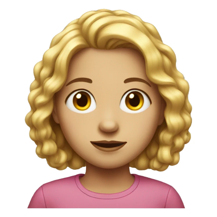 portrait of girl sticker