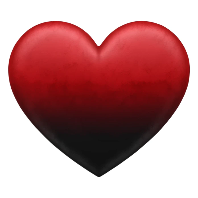 heart with a velvet ombre sticker