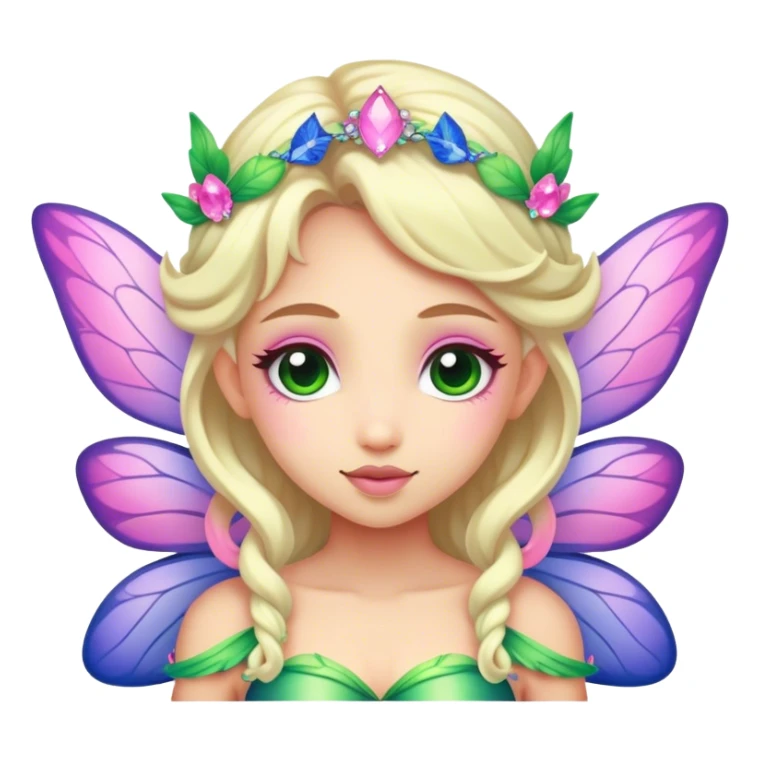 pink, green indigo irish weed fairy sticker