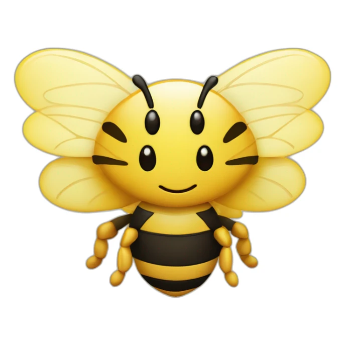Abeille avec des cœurs dans les yeux sticker
