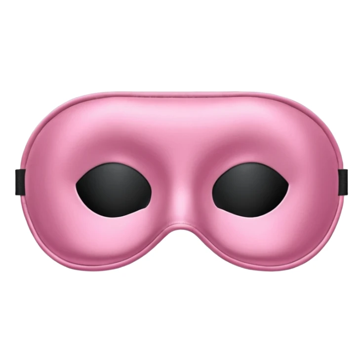isolated girly silky sleep mask with no holes for eyes sticker