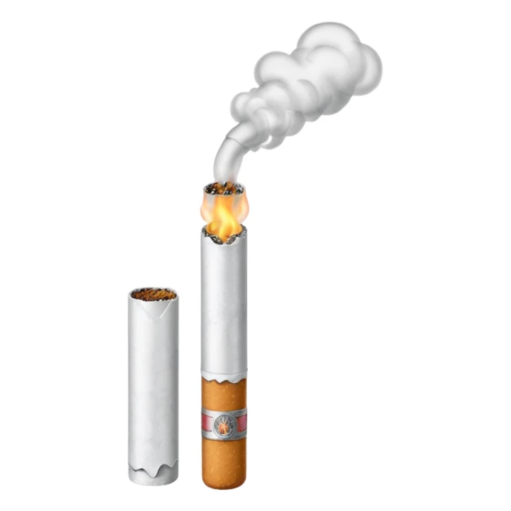 Sigarro tirando humo pero el sigarro solo  sticker