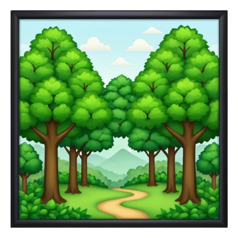 In our hometown, there’s plenty of trees sticker