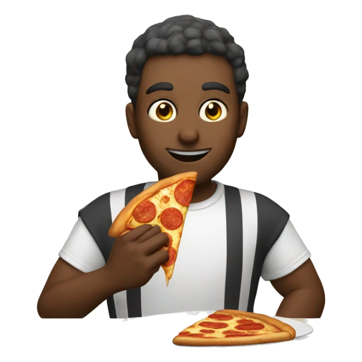 Sabachka is eating pizza sticker