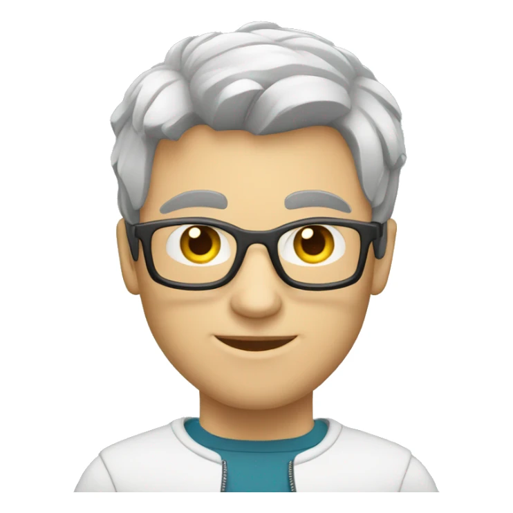 white male cybersportsman with laptop sticker