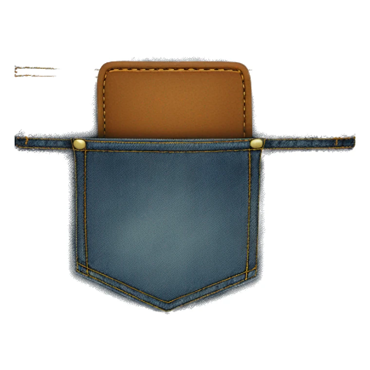Jean pocket sticker