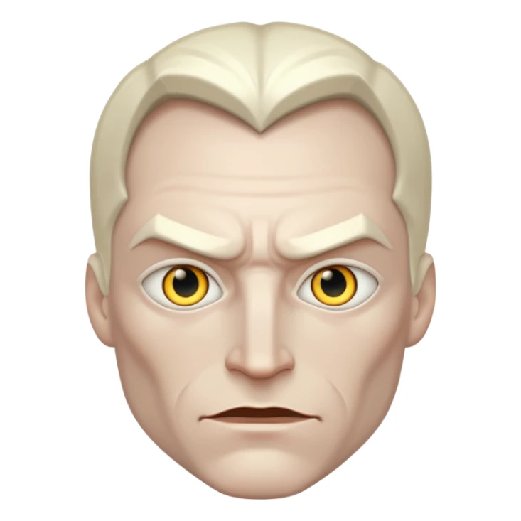 Batman white person white glowing eyes sticker