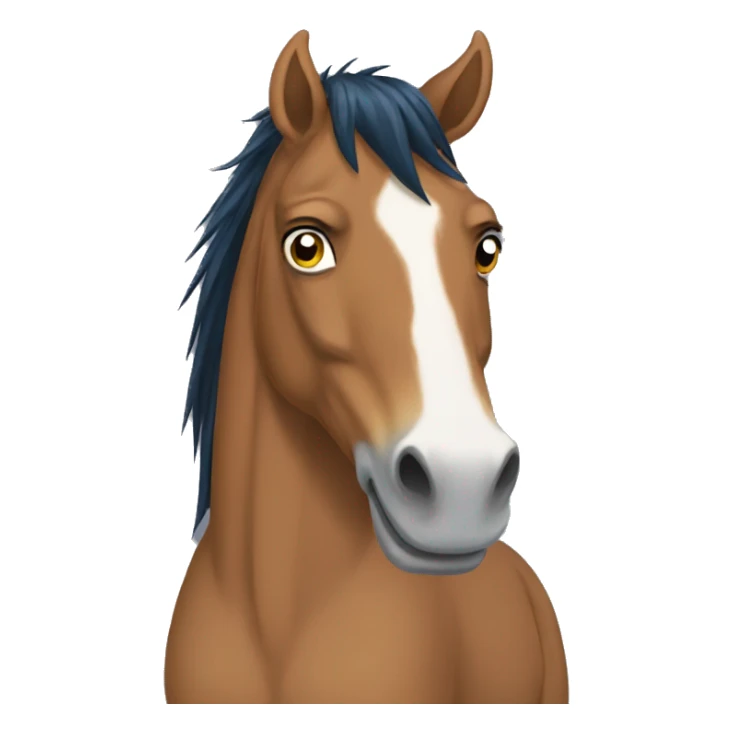 Bojack the horse but gay   sticker